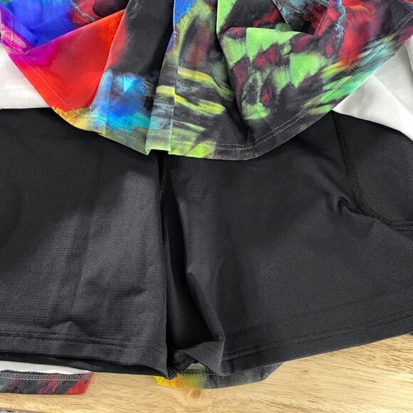 Donajo Tennis Skort Skirt Size 1 Pleated Abstract Print Multicolored NWT SS-1472 - Picture 7 of 13